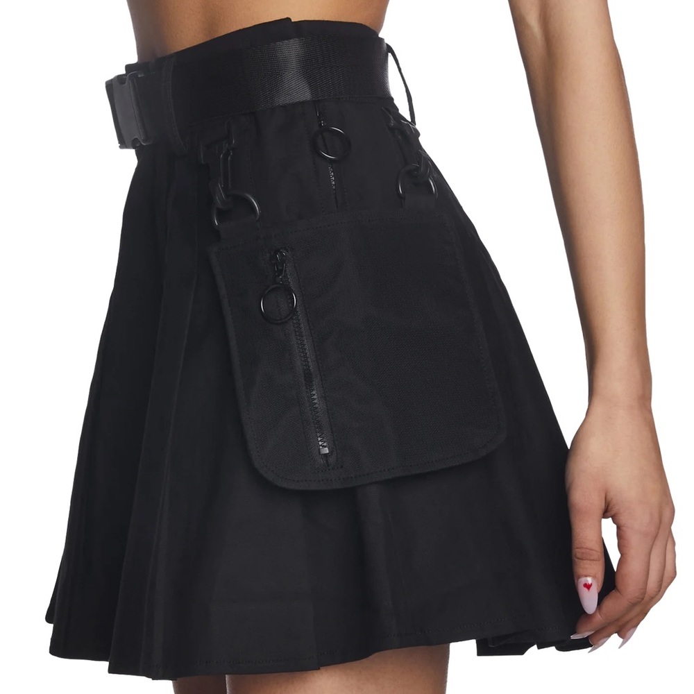 NWOT Devious High Security Utility Skirt